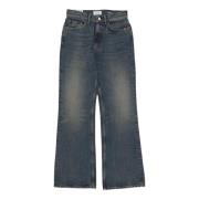 Højtaljet Cigarette Cut Denim Jeans