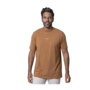 T-shirt kamel med logo