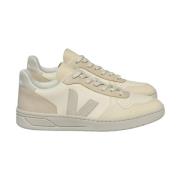 Beige Læder V-10 Sneakers