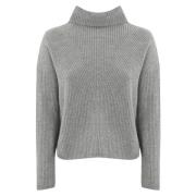 Lysegrå Sweater Maglia