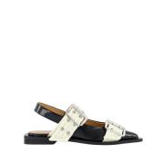 Chunky Buckle Ballerina Sko