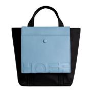 Sort Nylon Daglig Shopper Taske