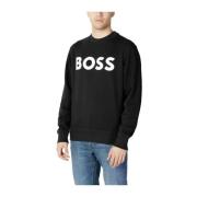 Bomuld Hoodless Sweatshirt