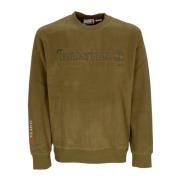 Linear Logo Crewneck Sweatshirt Dark Olive