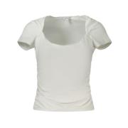 Hvid Spandex Toppe & T-Shirt