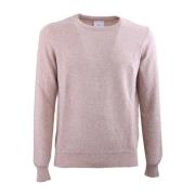 Rund hals sweater med patch