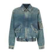 Denim Bomber Jakke