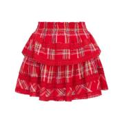 Ruffle Mini Tartan Nederdel