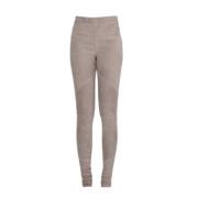 Taupe Suede Læder Leggings DL04 88