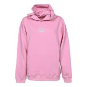 Pink Oversized Logo Hoodie