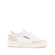 Hvide Sneakers med Pink Detaljer