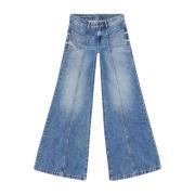 Blå Bootcut Flare Jeans DNA Vask