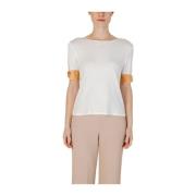 Beige Viskose Bland T-Shirt Kvinders Kollektion