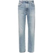 Lysblå Distressed Jeans