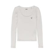 Creme Viskose Toppe & T-Shirt