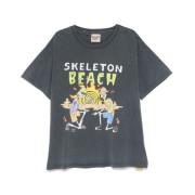 Skeleton Beach Logo Print T-shirt