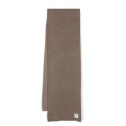 Kamelbrun Cashmere Jacquard Tørklæde