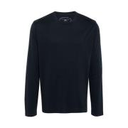 Navy Blue Letvægts Bomuldssweater