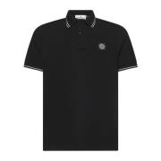 Stribet Polo Sort T-shirt