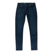 Blå- Sort Skinny Denim Jeans