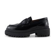 Iona loafer læder - BLACK POLIDO HIGH SHINE