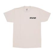 Creme Mænds Crew T-shirt med Print