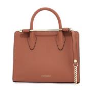 Elegant Chestnut Kalveskind Mini Tote