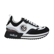 GBCDP3105 Sneaker - Hvid/Sort med Metal Logo