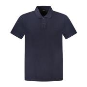 Blå Polo Shirt Kortærmet Logo