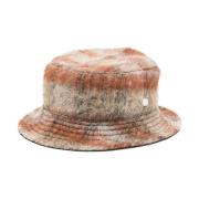 Check Mohair Bucket Hat