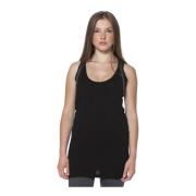 Sort Damer Tank Top Rund Hals