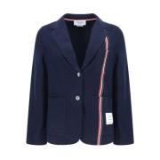 Klassisk Revers Bomuld Blazer Jakke