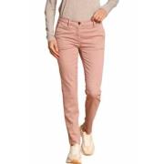 Rose Pink Slim Fit New York Bukser