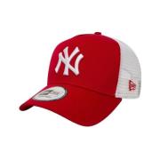 Rød Yankees Trucker Hat