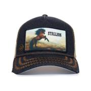 Sort Bison Trucker Cap