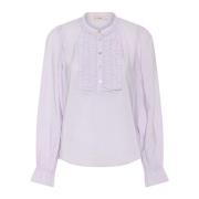 Gina Bluse med Ruffle Detaljer