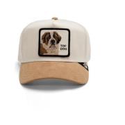 Beige San Bernardo Suede Trucker Cap