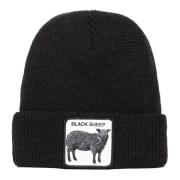 Sort Fårebeanie Hat