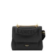 Elegant Sort Læder Crossbody Taske