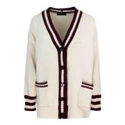 Oversized V-Neck Cardigan med knaplukning