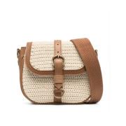 Flettet Læder Crossbody Taske