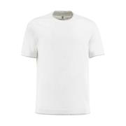 Slim Fit Crew Neck T-shirt med Kontrastindsatser