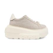 Gyldne Platform Sneakers