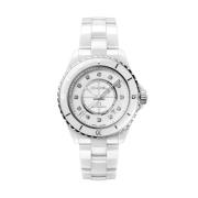 Uomo - H5705 - J12 White Ceramic 38mm Automatic Diamond Markers Caliber 12.1