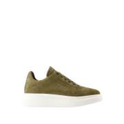 Khaki Læder Oversize Sneakers