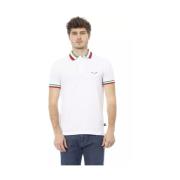 Hvid Bomulds Polo Moderne Stil