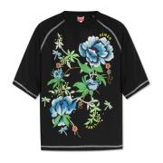 T-shirt med blomstermotiv