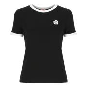 Sort T-shirt med Boke Flower logo