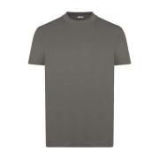 Mørk Sand T-shirt med Crew Neck