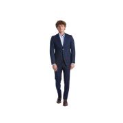 Navy Blue Slim Fit Ulddragt